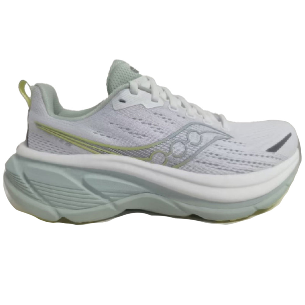 Women's Saucony Hurricane 25, White/Mist, 6.5 D Wide