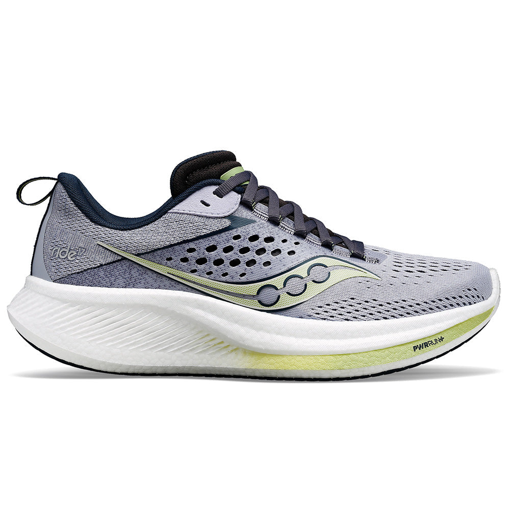Women's Saucony Ride 17, Iris/Navy, 8.5 D Wide