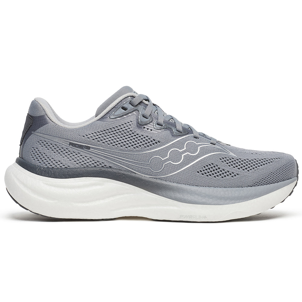 Men's Saucony Ride 19, Flint/Shadow, 12.5 D Medium