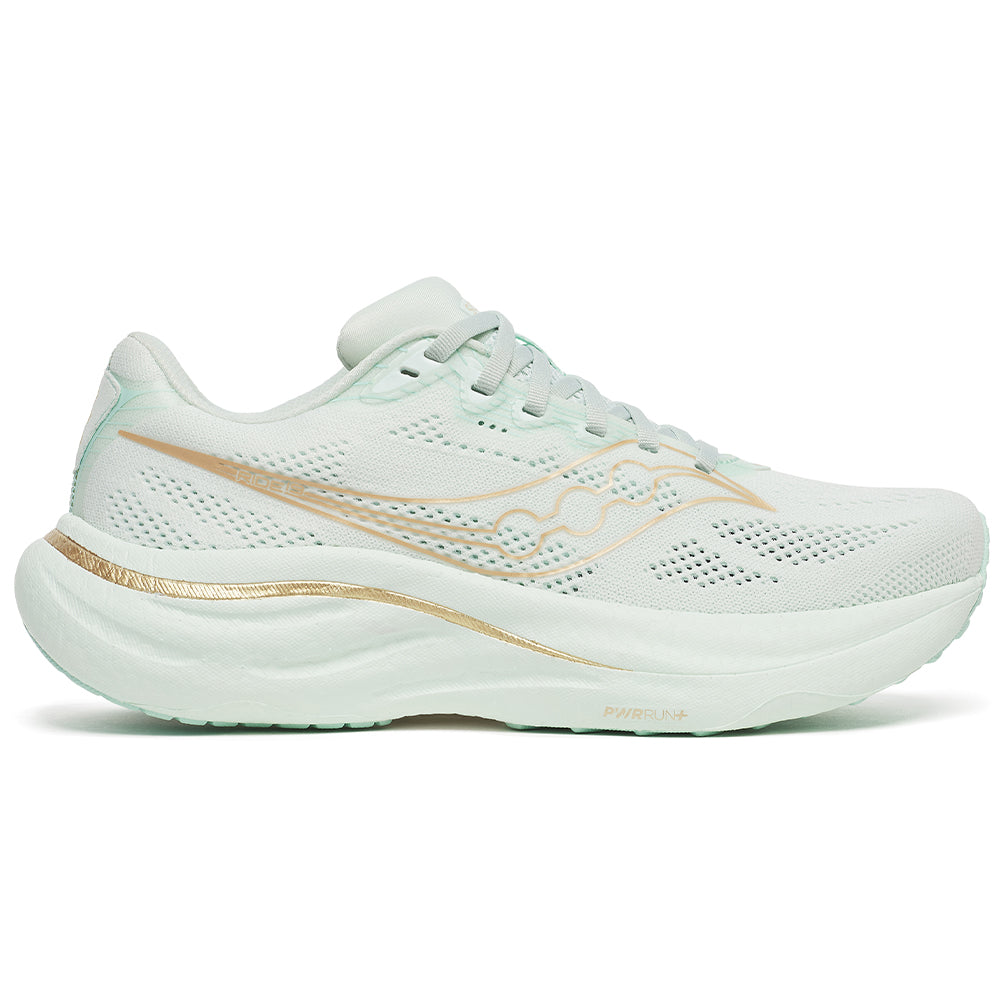 Women's Saucony Ride 19, Hush, 8 B Medium