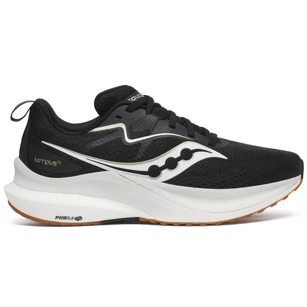 Women's Saucony Tempus 2, Black/White, 11 B Medium