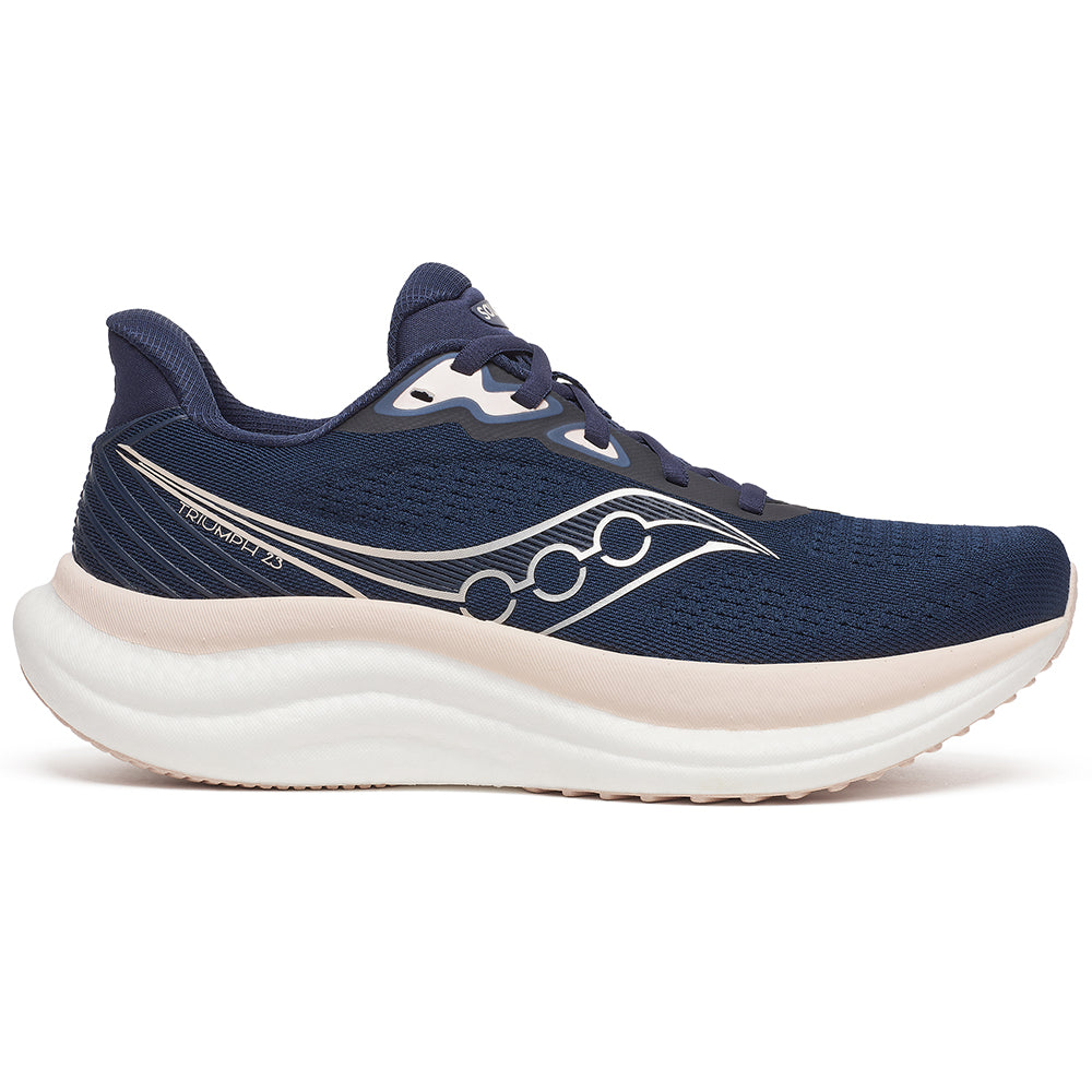 Women's Saucony Triumph 23, Navy/Cameo, 6 B Medium