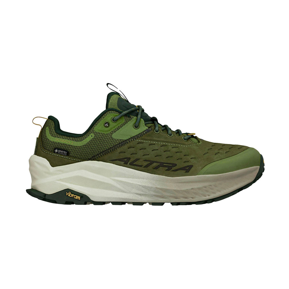 Men's Altra Olympus 6 Hike Low GTX, Dusty Olive, 11 D Medium