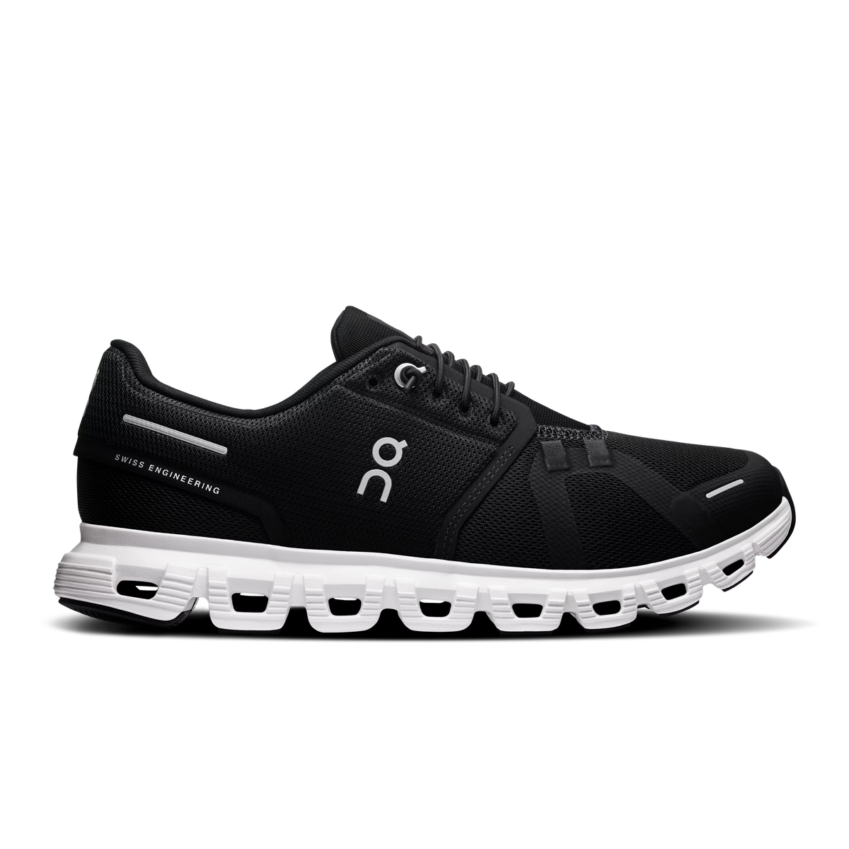 Women's On Cloud 6, Black/White, 6 B Medium