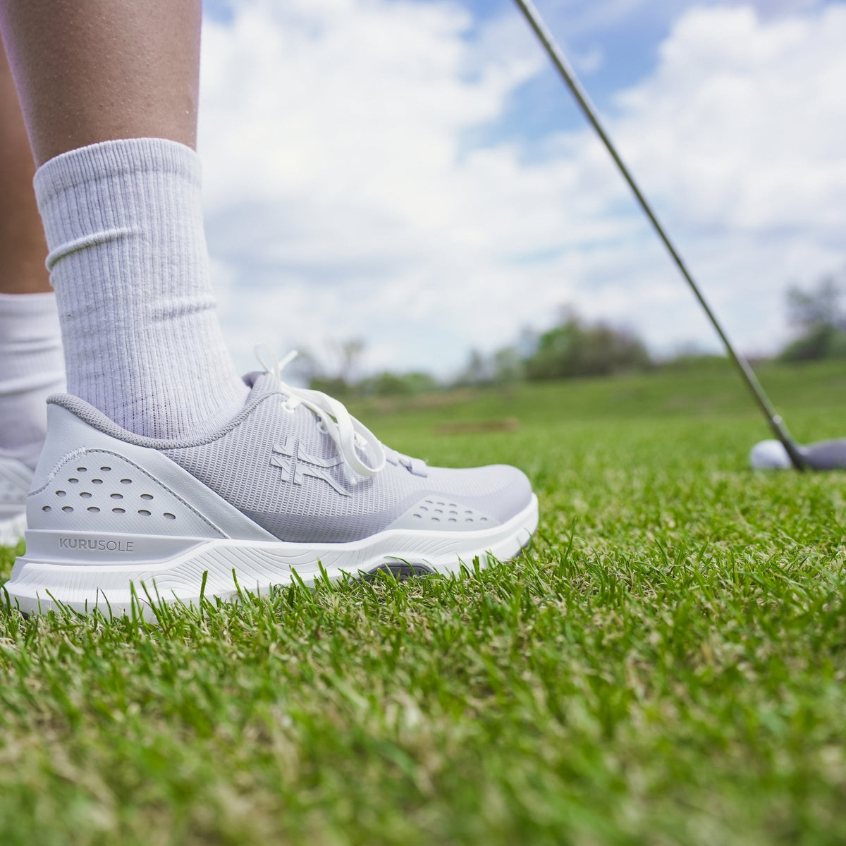 Unisex KURU DRIVE Golf, Dove Gray/Bright White