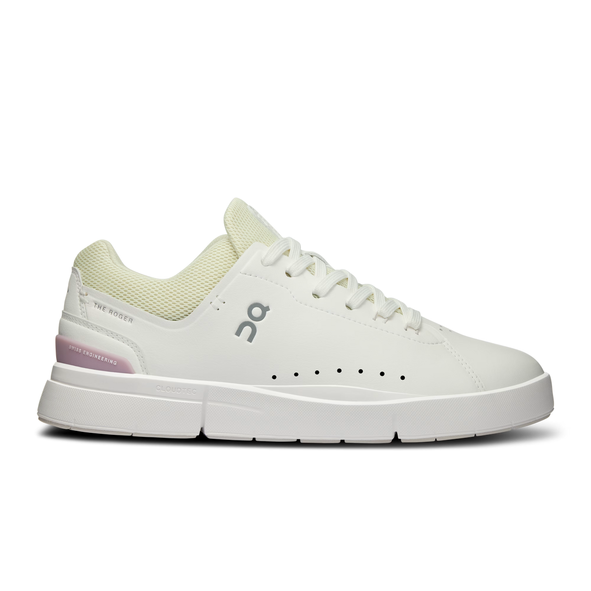 Women's On The Roger Advantage 2, White/Mauve, 8 B Medium