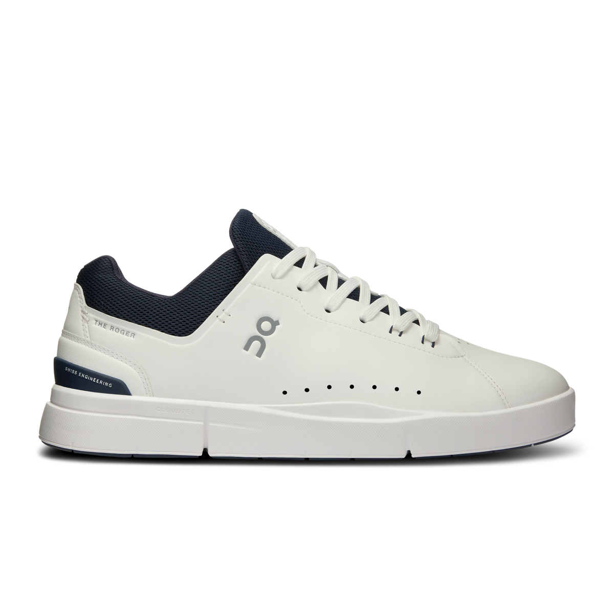 Men's On The Roger Advantage 2, White/Midnight, 8 D Medium