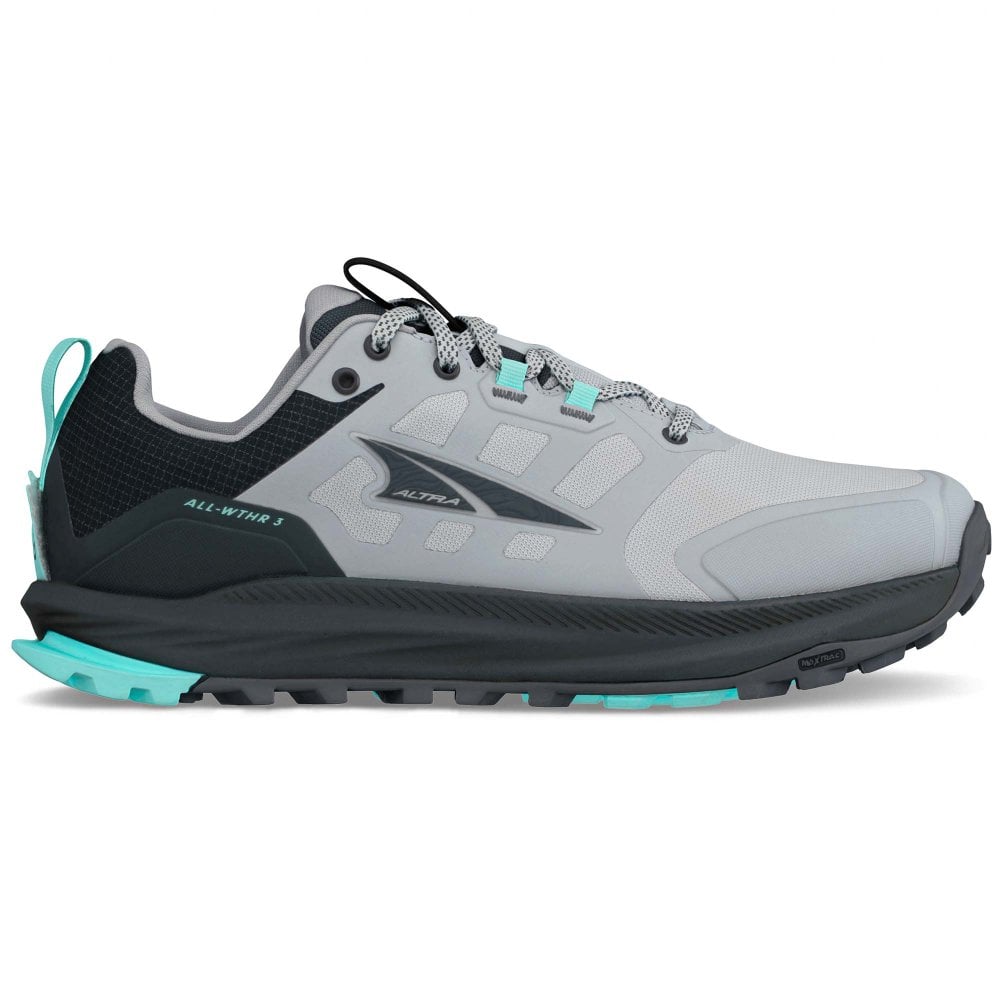 Women's Altra Lone Peak 9 Waterproof Low, Black/Gray, 9 B Medium
