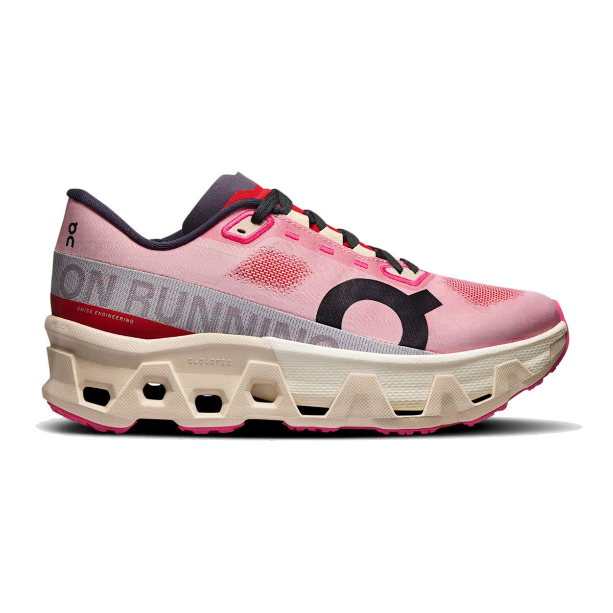 Women's On Cloudmonster Hyper, Red/Cream, 10 B Medium