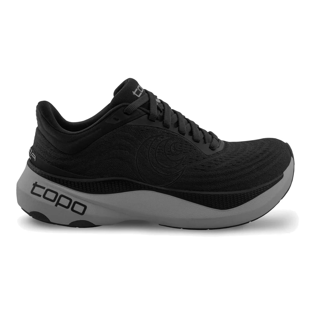 Men's Topo Athletic Aura, Black/Charcoal, 11.5 D Medium