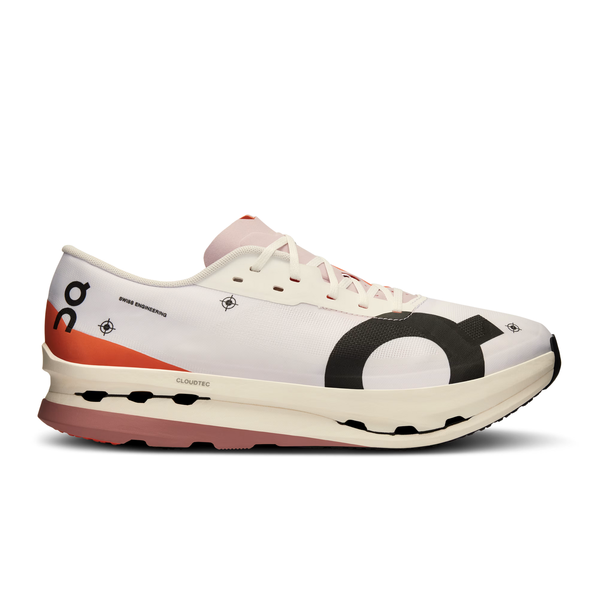 Men's On Cloudboom Echo 3, White/Flame, 10.5 D Medium