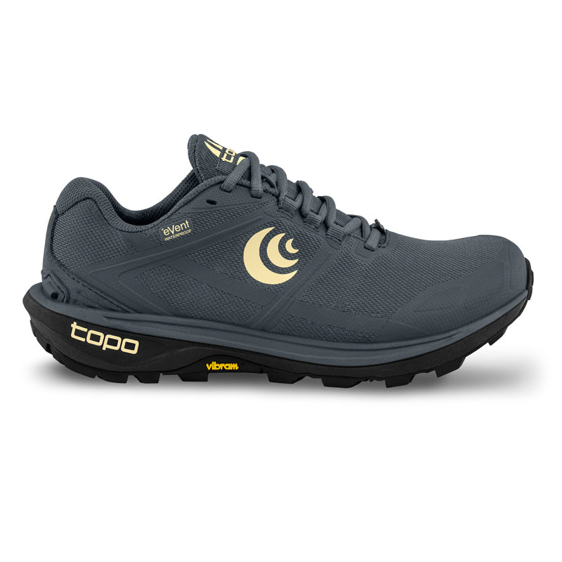 Women's Topo Athletic Terraventure 4 Waterproof, Grey/Butter, 8.5 B Medium