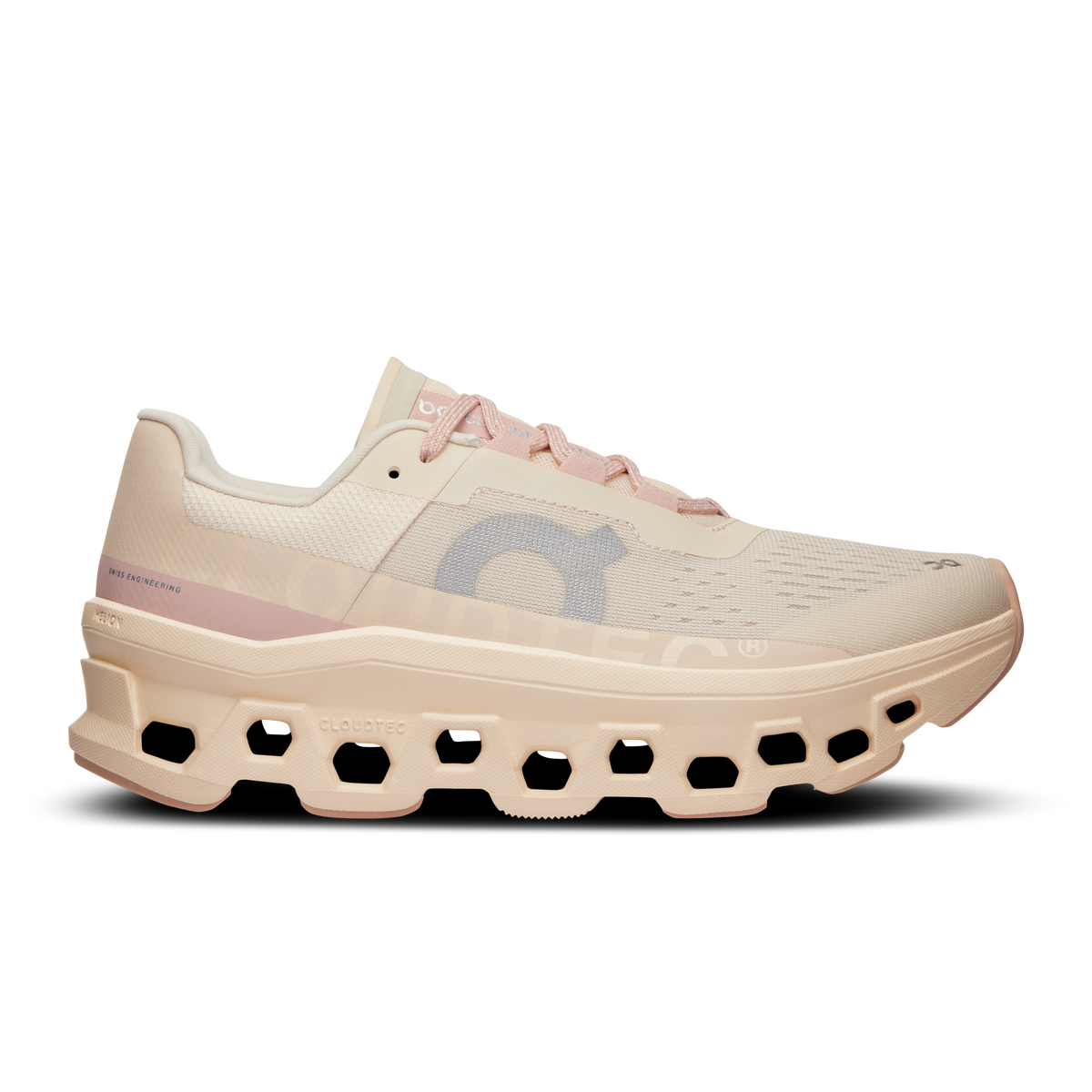 Women's On Cloudmonster, Moon/Fawn, 7 B Medium