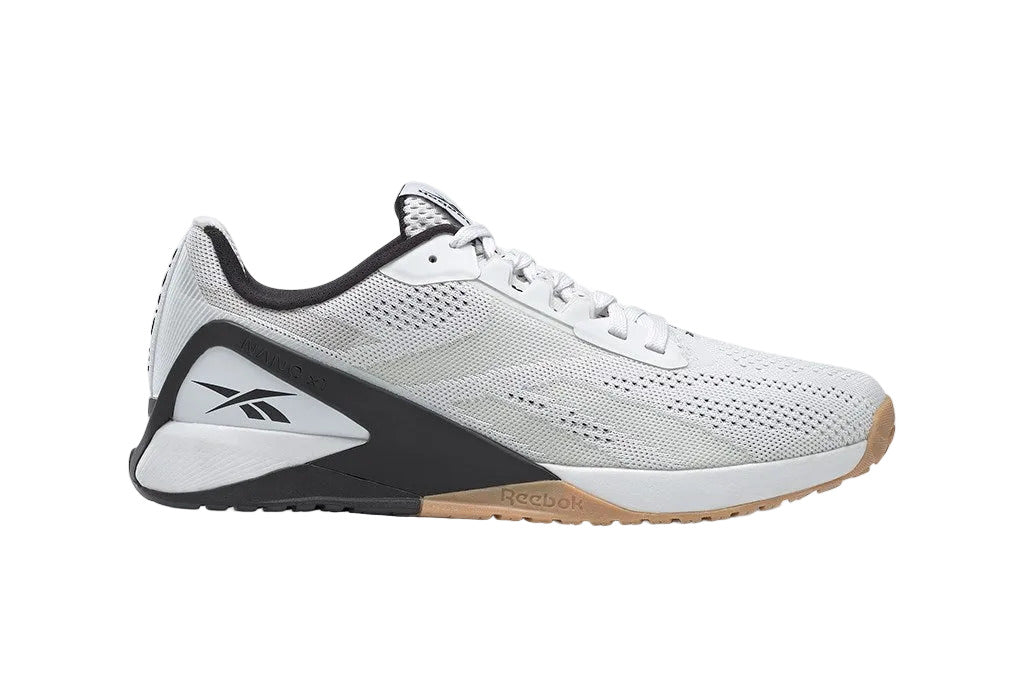 Men's Reebok Nano X1, White/Black/Rubber Gum, 7.5 D Medium