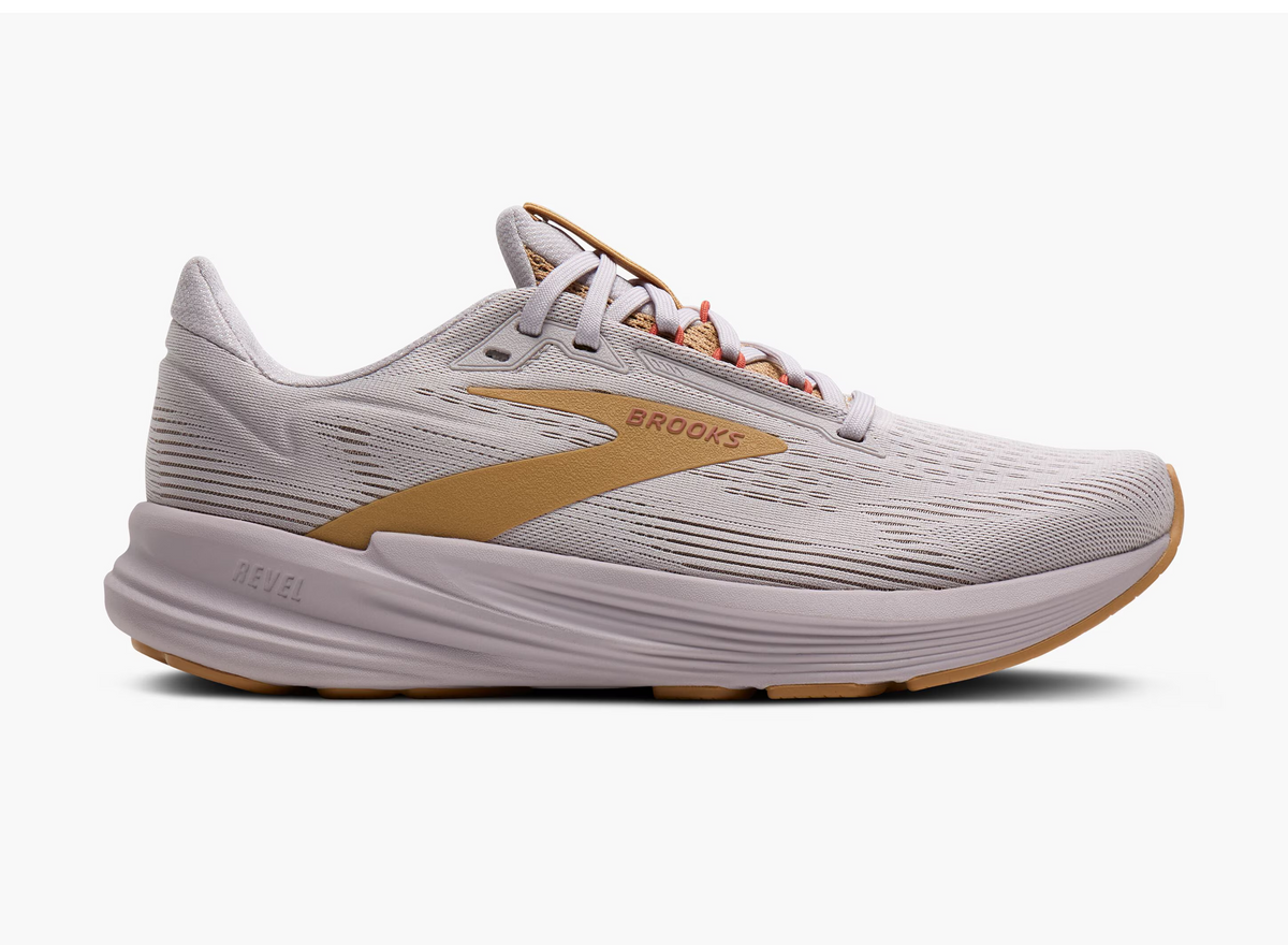 Women's Brooks Revel 8, Lilac/Apricot/Taffy, 9 B Medium