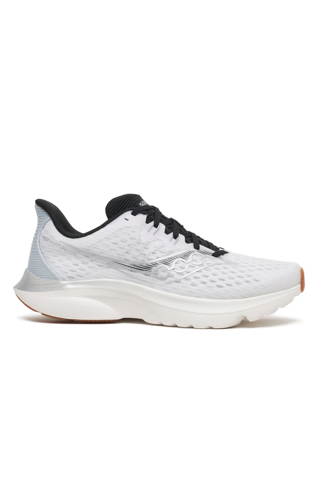 Men's Saucony Kinvara 16, White/Black, 9 D Medium