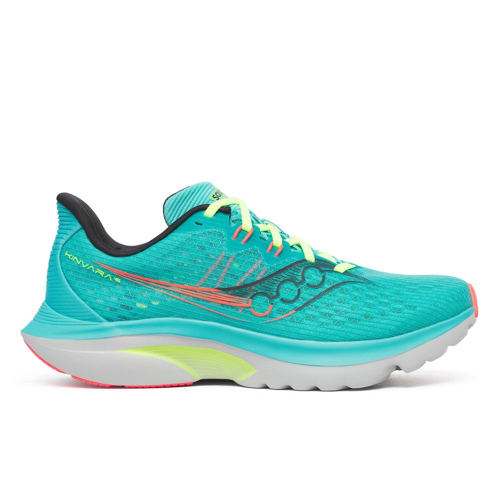 Men's Saucony Kinvara 16, Teal/Mutant, 8 D Medium