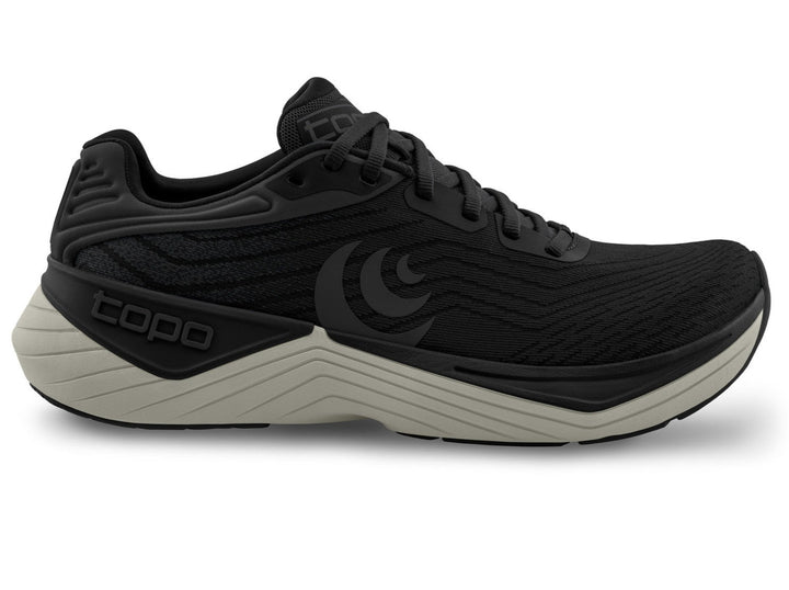 Mens Topo Athletic Ultrafly 5, Black/Charcoal, 10 2E Wide