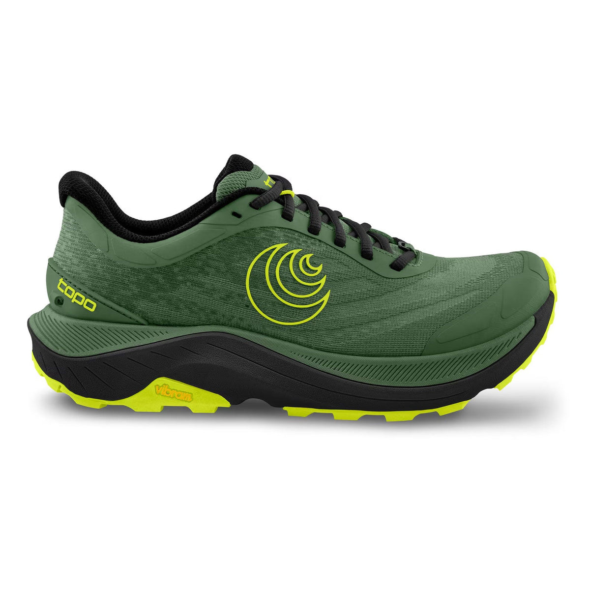 Men's Topo Athletic Ultraventure 4, Green/Black, 10.5 D Medium