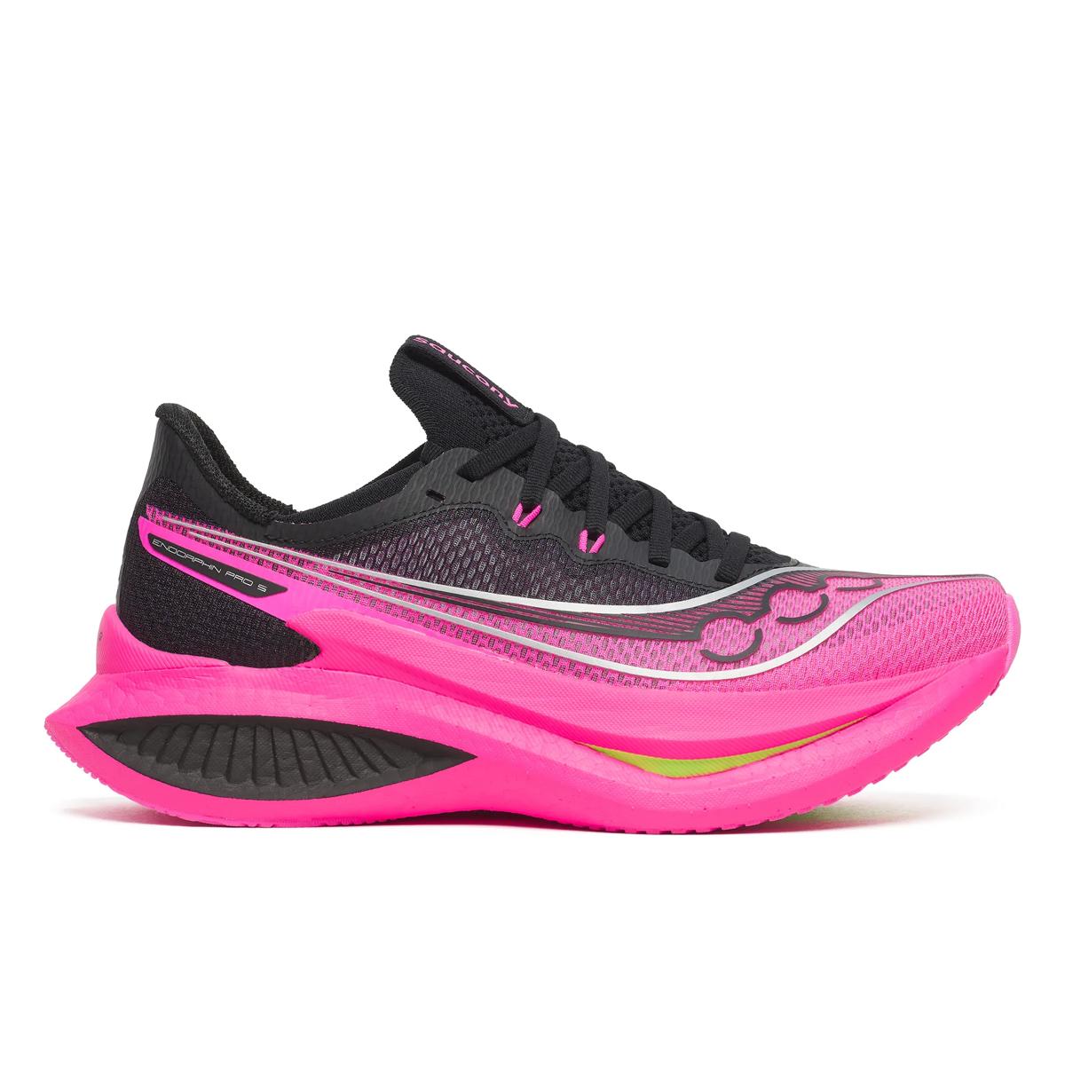 Men's Saucony Endorphin Pro 5, Black/Shock, 9.5 D Medium
