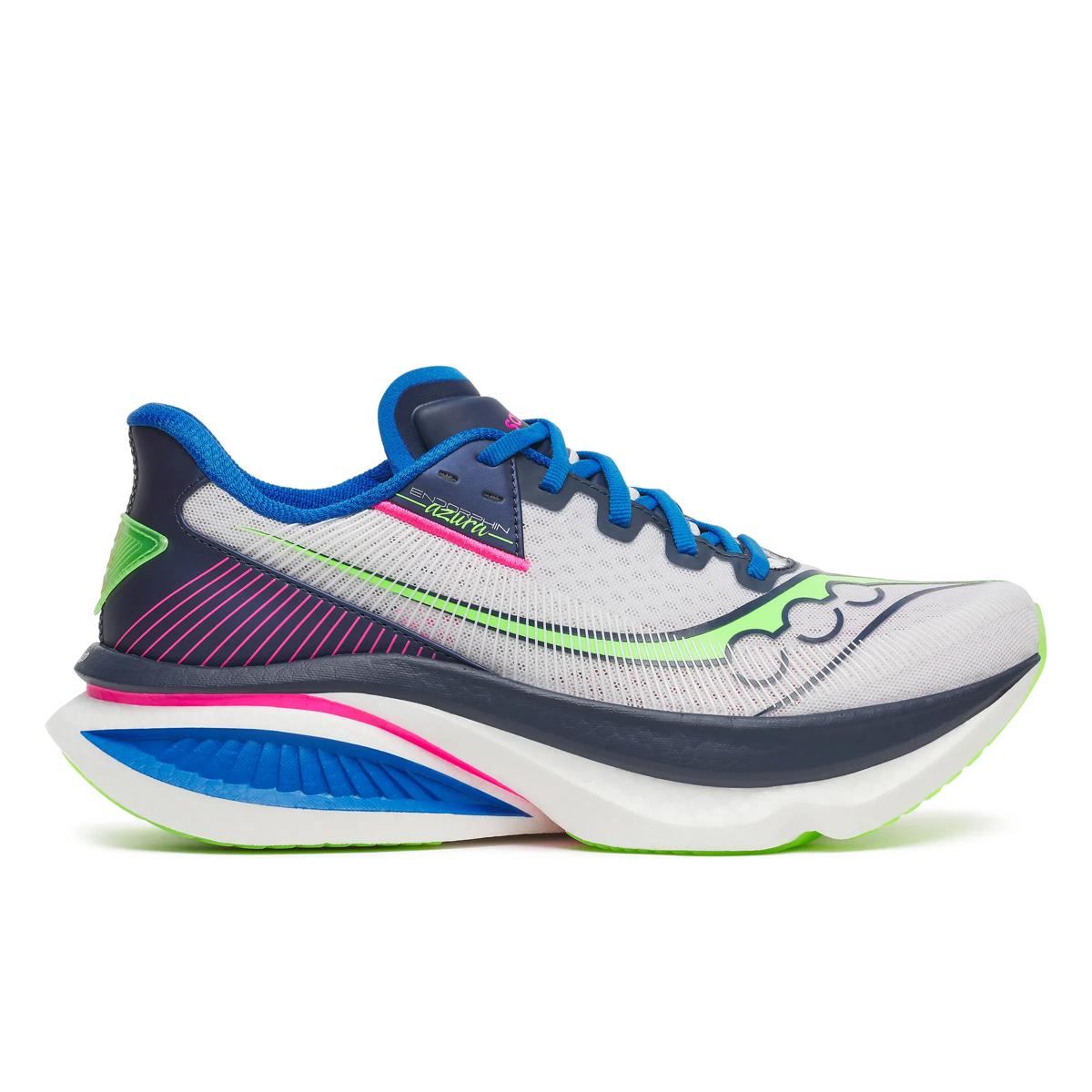 Men's Saucony Endorphin Azura, White/Navy, 12 D Medium