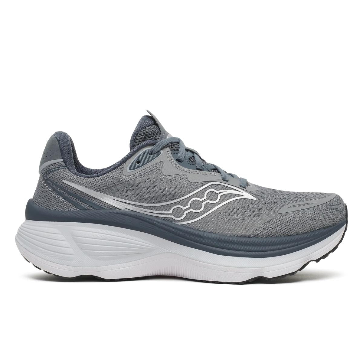 Men's Saucony Hurricane 26, Cinder/Gunmetal, 12.5 2E Wide
