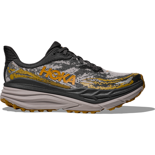 Men's Hoka Stinson 7, Black/Cement, 8.5 D Medium