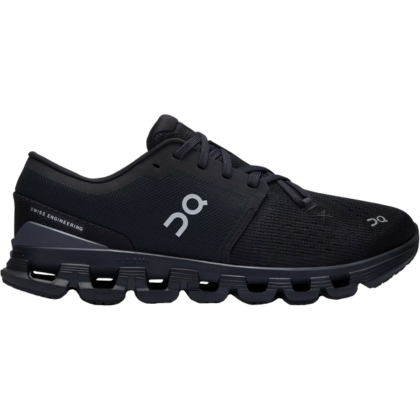 Womens On Cloud X 4, Black/Eclipse, 5 B Medium