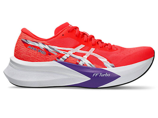 Men's Asics Magic Speed 4, Flash Red/White, 11.5 D Medium
