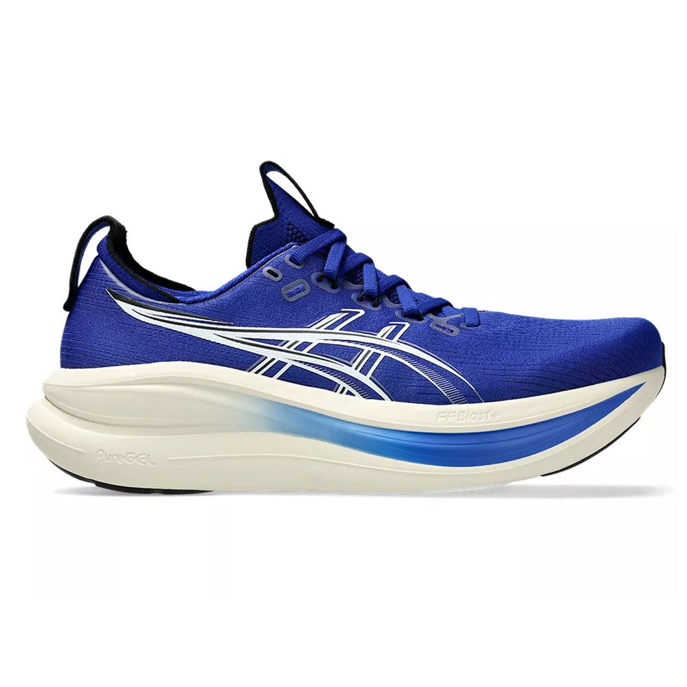 Men's Asics Gel-Nimbus 28, Prussian Blue/Cream, 15 2E Wide