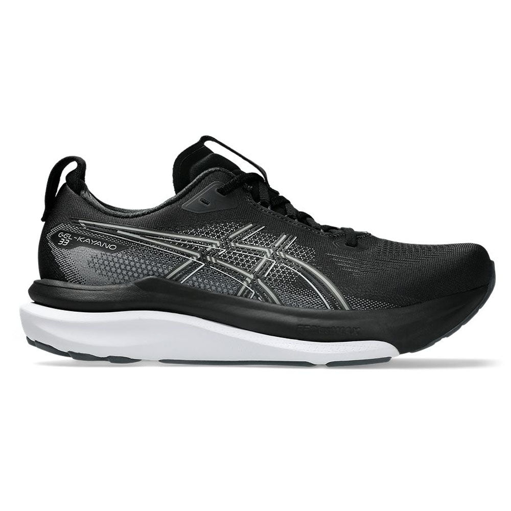 Men's Asics Gel-Kayano 33, Black/White, 12 D Medium