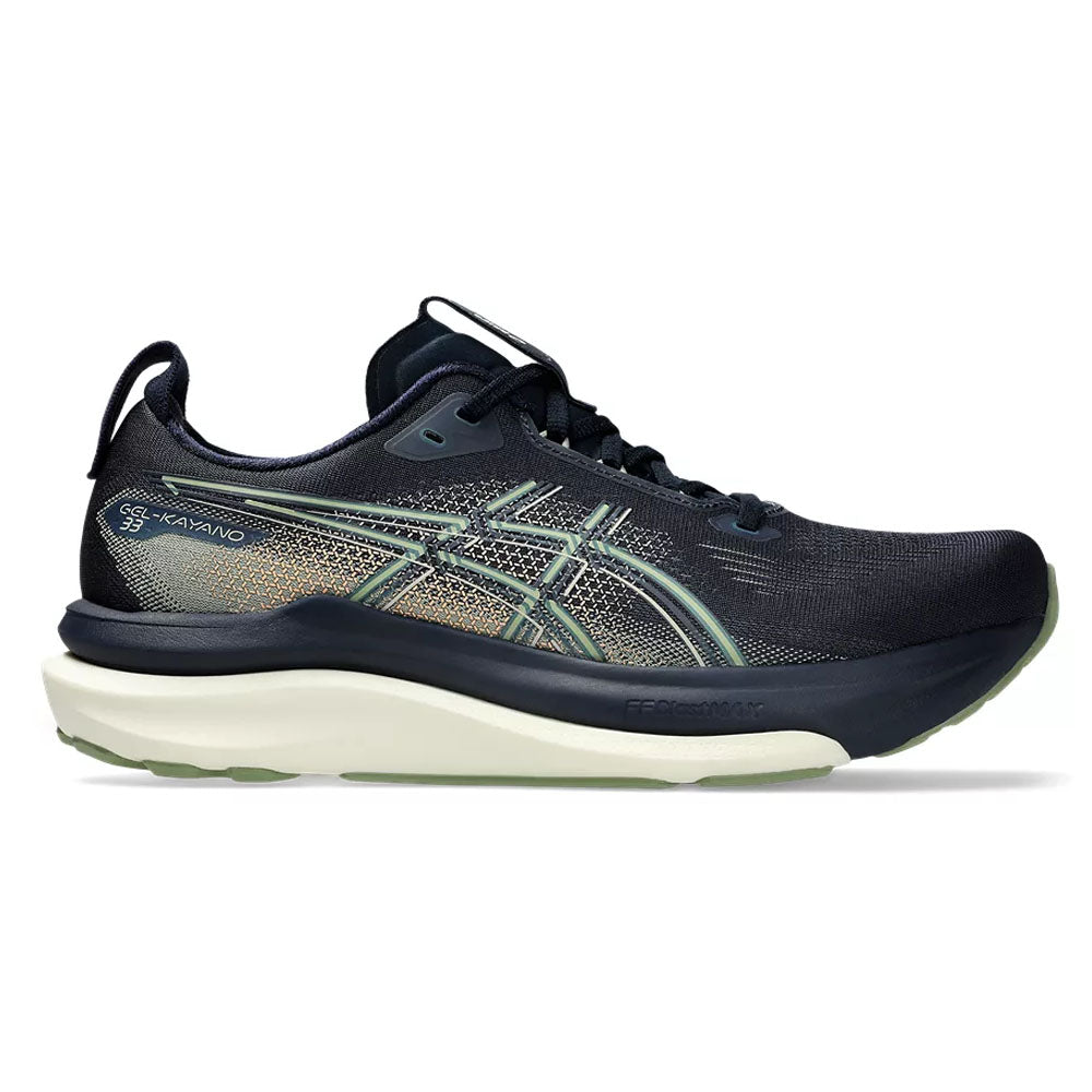 Men's Asics Gel-Kayano 33, Midnight/Khaki Green, 11.5 D Medium