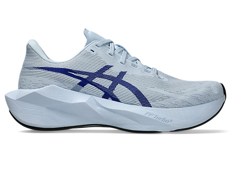 Men's Asics Novablast 6, Solid Air/Prussian Blue, 7.5 2E Wide