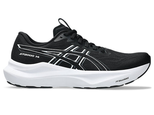 Women's Asics GT-2000 14, Black/White, 5 D Wide