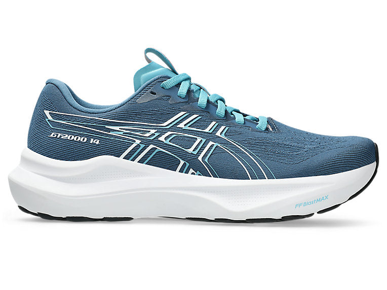 Women's Asics GT-2000 14, Winter Sea/White, 11 D Wide