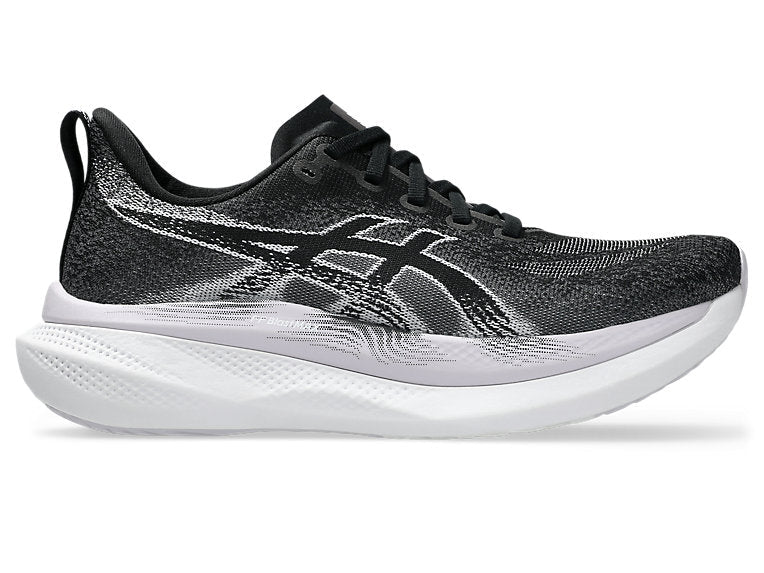 Women's Asics Glideride Max 2, Black/Lilac Hint, 9 D Wide