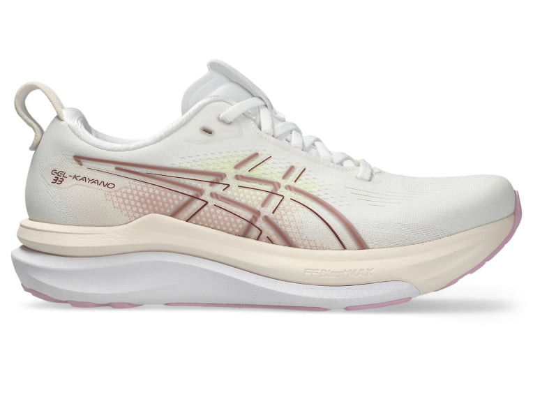 Women's Asics Gel-Kayano 33, Hazy Lilac/White, 5.5 B Medium