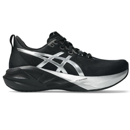 Women's Asics Novablast 5 Platinum, Platinum/Black, 8 B Medium