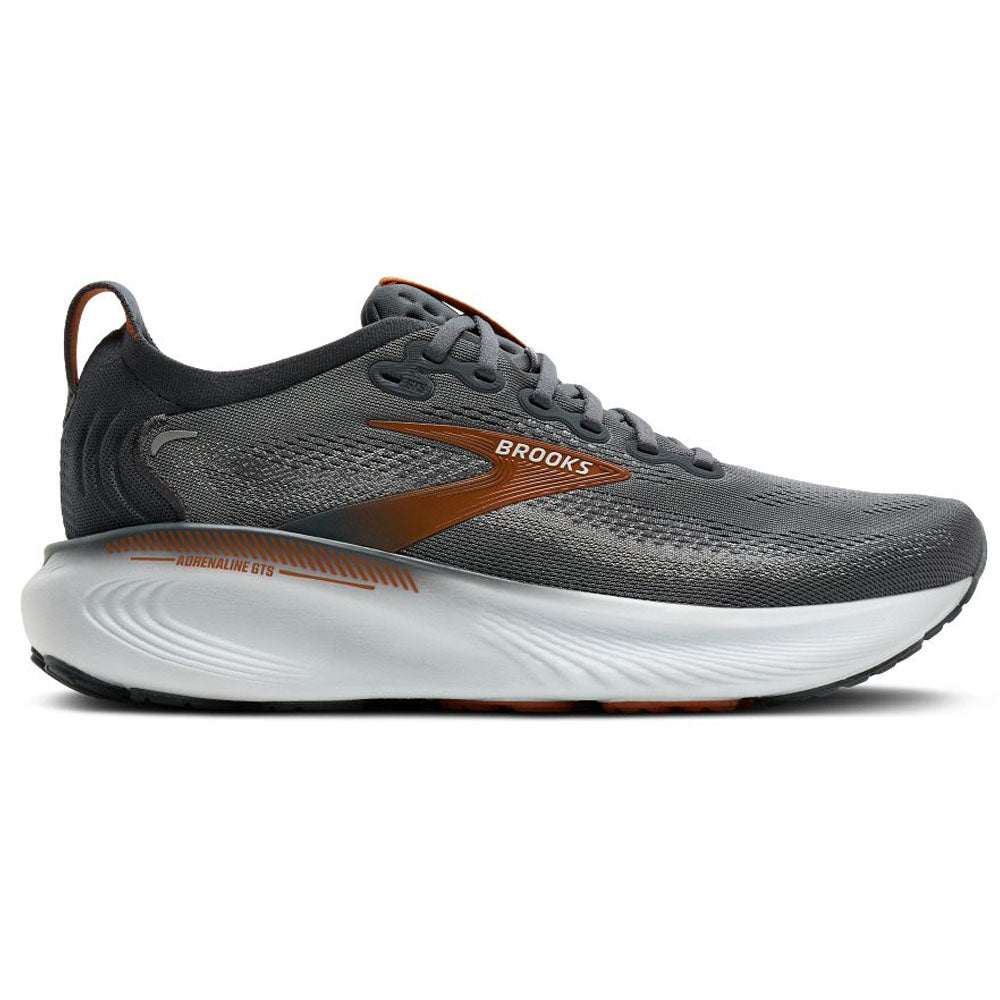Men's Brooks Adrenaline GTS 25, Turbulence/Bombay Brown/Grey, 11.5 D Medium