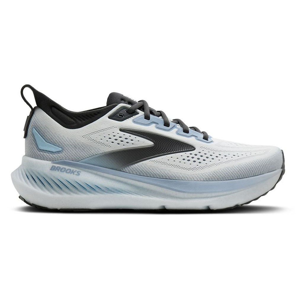 Men's Brooks Glycerin 23, White/Rain/Baltic Sea, 8 D Medium