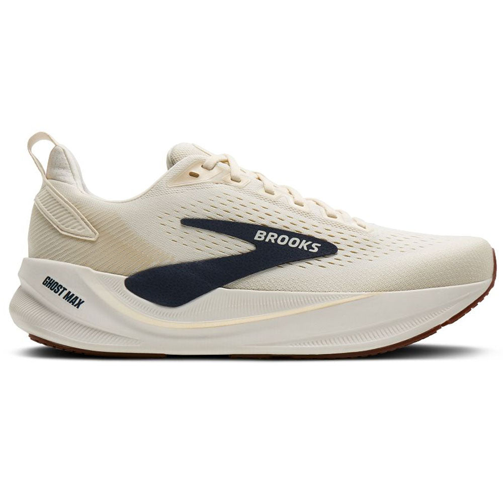 Men's Brooks Ghost Max 4, Arctic Wolf/Navy/Coconut, 11 D Medium