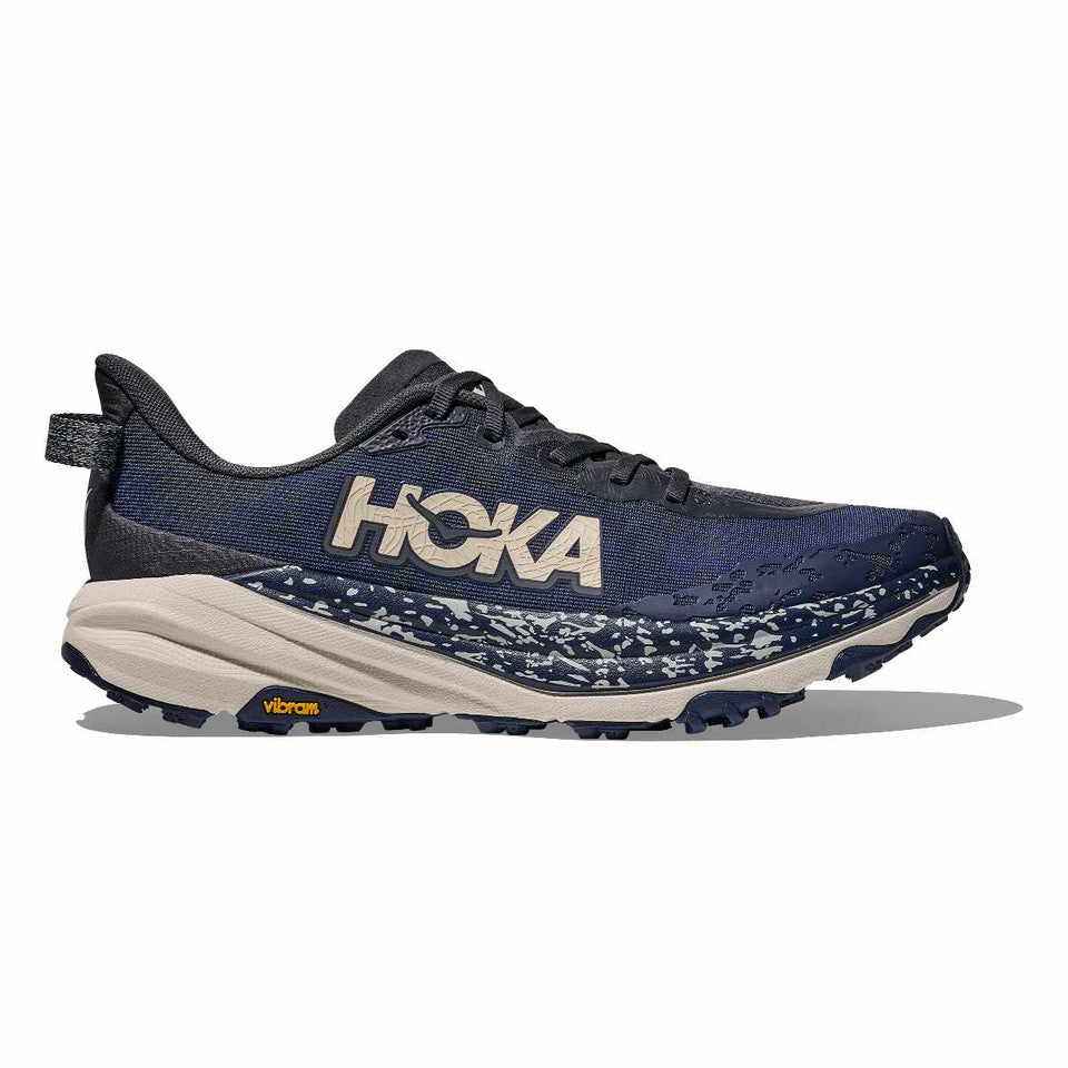 Men's Hoka Speedgoat 6, Charcoal Grey/Midnight Blue, 14 D Medium