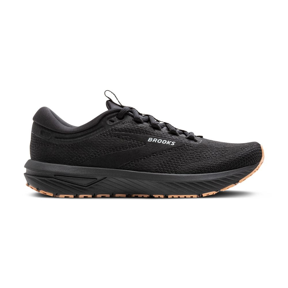 Womens Brooks Revel 7, Black/Black, 8 B Medium