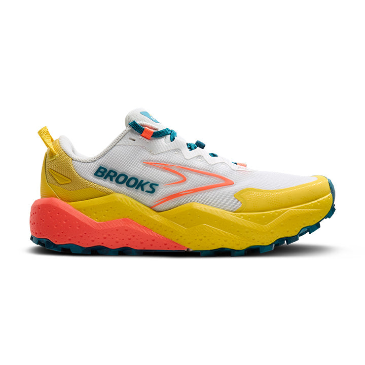 Women's Brooks Caldera 8, Bit Of Blue/Quince/Flame, 9 B Medium