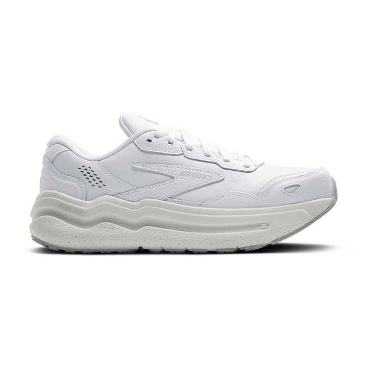 Womens Brooks Ghost Max L, White/White, 11.5 D Wide