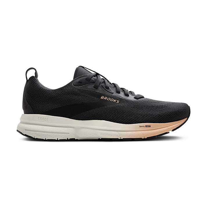 Womens Brooks Trace 4, Ebony/Black/Almond, 10 B Medium