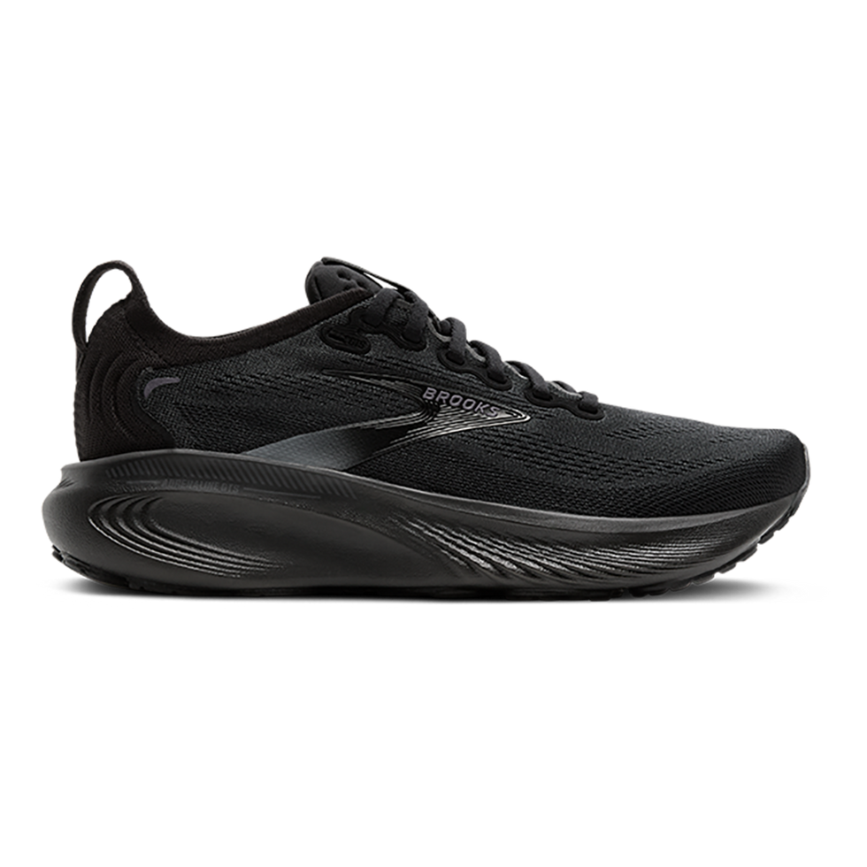 Women's Brooks Adrenaline GTS 25, Black/Black/Ebony, 10 2A Narrow