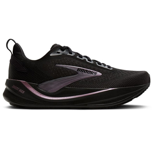 Women's Brooks Ghost Max 4, Black/Black/Rose Gold, 8 B Medium