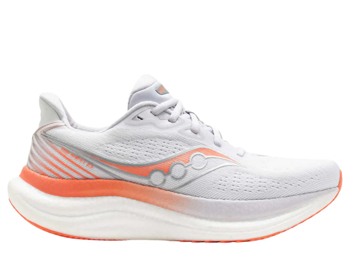 Women's Saucony Triumph 23, White/Wistful, 6.5 B Medium