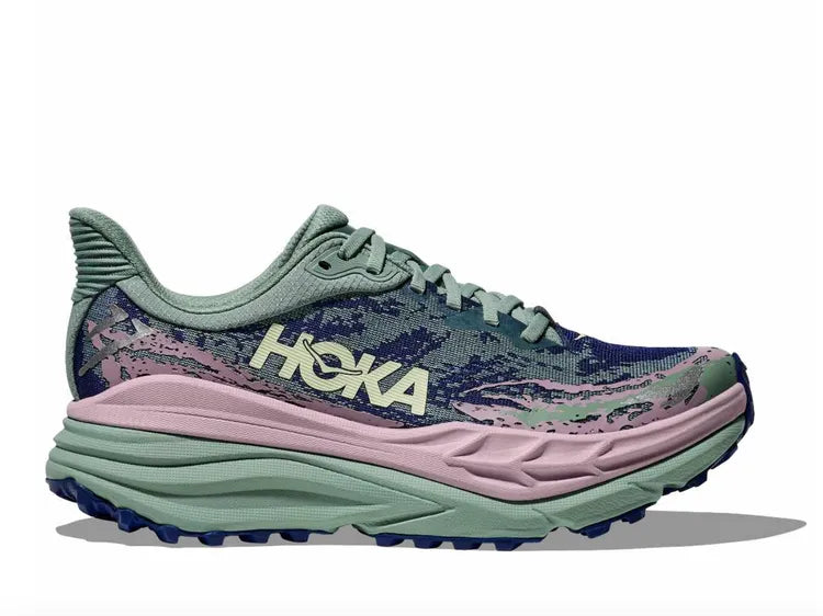Women's Hoka Stinson 7, Rosemary/Fragrant Lilac, 6 B Medium